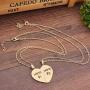MJartoria Best Friend Necklaces BFF Necklace for 2 Friendship Valentines Day Gifts Split Heart Necklace Weirdo 1 Weirdo 2 Best Friends Forever Pendant Set