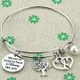 Kivosliviz Babysitter Bracelet Babysitter Gift Thanks for Helping Me Grow Expandable Bangle Appreciation Gift Babysitter Gift for Nanny