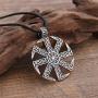 Myshape Slavic Kolovrat Pendant Amulet Slavic Sun Wheel Necklace Kolovrat Pagan Jewelry Gift