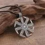 Myshape Slavic Kolovrat Pendant Amulet Slavic Sun Wheel Necklace Kolovrat Pagan Jewelry Gift