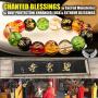 EagleWings 2-Piece 5 Elements Prosperity Feng Shui Mantra Bracelets 10mm and 12mm with Gift Boxes | Yin-Yang | Attracts Love, Wealth, Luck, Health, Blessings & Protection | for Men Women & Kids