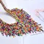 Beaded Bib Collar Necklaces for Women Africa Beaded Statement Necklaces Multi Layered Seed Bead Choker Necklace Bohemian Statement Necklace Fashion Jewelry Beaded Bib Collar Necklaces for Women Africa Beaded Statement Necklaces Multi Layered Seed Bead Choker Necklace Bohemian Statement Necklace Fashion Jewelry