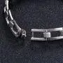 Mens Real S925 Sterling Silver Classic Link Bracelet 8.5 Inch Mens Real S925 Sterling Silver Classic Link Bracelet 8.5 Inch