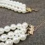 Faux Big White Pearl 3 Layer Chunky Necklace and Earrings Bib Costume Jewelry Set Faux Big White Pearl 3 Layer Chunky Necklace and Earrings Bib Costume Jewelry Set