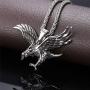 U7 Men Stainless Steel/18K Gold Plated Chain Cool King of The Sky Hawk Eagle Pendant Necklace