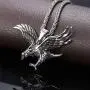 U7 Men Stainless Steel/18K Gold Plated Chain Cool King of The Sky Hawk Eagle Pendant Necklace U7 Men Stainless Steel/18K Gold Plated Chain Cool King of The Sky Hawk Eagle Pendant Necklace