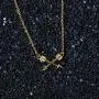 HUNO Stainless Steel Chain Cross Arrow Pendant Necklace with Message Card Friendship Best Friends Jewelry Gifts for Women HUNO Stainless Steel Chain Cross Arrow Pendant Necklace with Message Card Friendship Best Friends Jewelry Gifts for Women