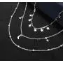 Wowanoo Choker Necklace Set Multilayer Layers Chain Clavicle Necklace Jewelry for Women Wowanoo Choker Necklace Set Multilayer Layers Chain Clavicle Necklace Jewelry for Women