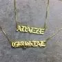 Sahaa 925 Sterling Silver Personalized Old English Name Necklace Custom Nameplate Sahaa 925 Sterling Silver Personalized Old English Name Necklace Custom Nameplate
