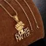 ROWIN&CO Black Lives Matter Necklace Pendant Hip hop Jewelry Gold Plated Power Fist Design Personalized Gifts for Men Women/Best Love Husband/Boyfriend Birthday