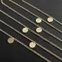 Kyerlyn Layered Initial Necklace 14K Gold Plated Dainty Round Disc Engraved Name Personalized Alphabet Pendant Choker Necklace Fashion Jewelry Gift for Women Girls Kyerlyn Layered Initial Necklace 14K Gold Plated Dainty Round Disc Engraved Name Personalized Alphabet Pendant Choker Necklace Fashion Jewelry Gift for Women Girls