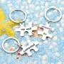 lauhonmin 3pcs Best Friends Brothers Sisters Gifts Key Chain Set Friendship Long Distance Gifts - We Will Always be Connected Keychain