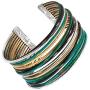 Silpada Fresco Sterling Silver and Patina Brass Cuff Bracelet, 7.5''