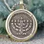 Talisman4U Mens Menorah Necklace 7 Branch Candle Holder Pendant Israel Judaica Gift Religious Jewelry