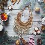 NABROJ Fashion Chunky Necklace Luxury Crystal Bib Collar Necklace Costume Jewelry for Women 8 Colors 1 Pc