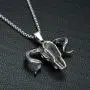 UMtrade Classic Jewelry Mens Stainless Steel Rams Head Sheep Skull Skeleton Pendant Necklace UMtrade Classic Jewelry Mens Stainless Steel Rams Head Sheep Skull Skeleton Pendant Necklace