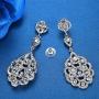 mecresh Wedding Teardrop Dangle Crystal Rhinestone Chandelier Earrings for Brides/Birthday/Party/Dinner Gift
