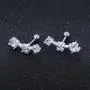 16g Sparkling Cubic Zirconia Stainless Steel Stud Earrings Tragus Helix Conch Cartilage Ear Piercing 16g Sparkling Cubic Zirconia Stainless Steel Stud Earrings Tragus Helix Conch Cartilage Ear Piercing