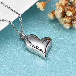 Cat Eye Jewels Memorial Cremation Urn Keepsake Heart Pendant Ash Holder Necklace for Ashes for Men Women with Funnel Kit