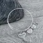 Infinity Collection Big Sister Bangle Bracelet for Women- Sister Jewelry- Big Sister Charm Bangle Bracelet, Big Sister Gifts for Women