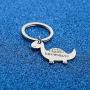WUSUANED Dinosaur Gift Daddysaurus Dinosaur Keychain Fathers Day Jewelry Gift for Dad