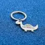 WUSUANED Dinosaur Gift Daddysaurus Dinosaur Keychain Fathers Day Jewelry Gift for Dad