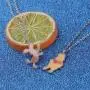 BAUNA The Pooh Bear Gift The Pooh Bear Necklace Long Distance Best Friend Necklace Set for 2 BAUNA The Pooh Bear Gift The Pooh Bear Necklace Long Distance Best Friend Necklace Set for 2