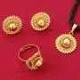 Necklace Pendants Earrings Ring Set Gold Filled Plated Jewelry African Ethiopia Flower Jewelry Set Necklace Pendants Earrings Ring Set Gold Filled Plated Jewelry African Ethiopia Flower Jewelry Set