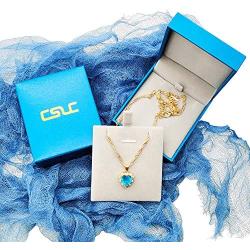ESUE Love Heart Necklace Cubic Zirconia Jewelry Locket Necklace for Women, Girl, Mom or kids