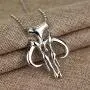 Mandaxxxx Skull Necklace Pendant for SW 9 Cosplay in Alloy Zinc Color Silver Accessory Costume Halloween Carnival Gifts Christmas
