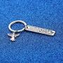 WUSUANED Memorial Keychain I Can No Longer See You with My Eyes But I Will Feel in My Heart Forever Loving Memory Jewelry Dad Mom Sympathy Gift