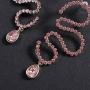Rambling Rose Fashion Rhinestones Earrings Drop in Big Size Girls Womens Statement Earring