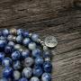 Self-Discovery Natural 108 Mala Beads Bracelet Necklace Meditation Jewelry with Yoga Charm