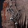 Mountainer Punk Gothic Tree Branch Skull Skeleton Dangle Drop Earrings for Women Scary Halloween Jewelry Accessory