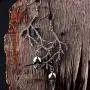 Mountainer Punk Gothic Tree Branch Skull Skeleton Dangle Drop Earrings for Women Scary Halloween Jewelry Accessory