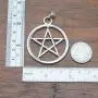 Big Silver Pentacle Pentagram Star Celtic Pagan Wicca Wiccan Jewelry Pewter Unisex Mens Pendant Necklace Wealth Money Fortune Lucky Charm Protection Amulet Safe Travel Talisman Witch Magic Medallion Big Silver Pentacle Pentagram Star Celtic Pagan Wicca Wiccan Jewelry Pewter Unisex Mens Pendant Necklace Wealth Money Fortune Lucky Charm Protection Amulet Safe Travel Talisman Witch Magic Medallion