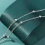 Kakaco Boho Sunflower Choker Necklaces Beaded Pendant Necklace Layered Silver Chain Jewelry for Women and Girls