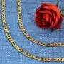 Lifetime Jewelry 4mm Figaro Chain Necklace 24k Gold Plated for Men Women & Teens Lifetime Jewelry 4mm Figaro Chain Necklace 24k Gold Plated for Men Women & Teens