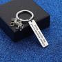 WUSUANED Inspirational Gift Always Remember That You are Absolutely Unique Zebra Keychain Inspirational Jewelry Gift for Zebra Lover