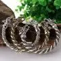 Viking Fenrir Wolf Bracelet Bangle Head Wolves Wristband Twisted Wire Cuff Bag Package Viking Fenrir Wolf Bracelet Bangle Head Wolves Wristband Twisted Wire Cuff Bag Package