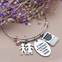 MS.CLOVER It Takes A Big Heart to Teach Little Minds Adjustable Teacher Bracelet, Gifts for Teachers for End of Year Gift.