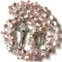 elegantmedical Handmade ROSE PINK Veluriyam BEADS GUADALUPE ROSARY & ITALY CROSS Catholic necklace elegantmedical Handmade ROSE PINK Veluriyam BEADS GUADALUPE ROSARY & ITALY CROSS Catholic necklace