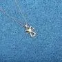 WUSUANED Guardian Angel Pendant Necklace Zircon Heart Jewelry for Women Girls WUSUANED Guardian Angel Pendant Necklace Zircon Heart Jewelry for Women Girls