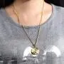 TENGYI 18K Gold Plated Stainless Steel St Saint Benedict Medal Pendant with 24 Inch Chain Necklace TENGYI 18K Gold Plated Stainless Steel St Saint Benedict Medal Pendant with 24 Inch Chain Necklace