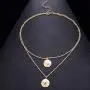 Jovono Boho Multilayered Necklace Star Moon Pendant Jewelry Necklace Chains for Women and Girls (Gold) Jovono Boho Multilayered Necklace Star Moon Pendant Jewelry Necklace Chains for Women and Girls (Gold)