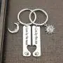 Ribukat Couple Keychain Puzzle Keychain for Boyfriend Girlfriend Live by The Sun Love by The Moon Keychain Set of 2 Moon Jewelry Gift for Couple Ribukat Couple Keychain Puzzle Keychain for Boyfriend Girlfriend Live by The Sun Love by The Moon Keychain Set of 2 Moon Jewelry Gift for Couple
