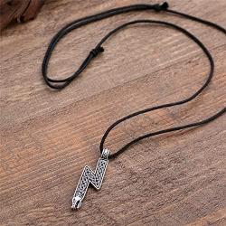 My Shape Vintage Celtic Knot Pendant with Wolf Heads Runic Gothic Amulet Necklace