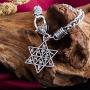 Jewish 12 Tribes of Israel Star of David Charm Alloy Wheat Chain Hebrew Bracelet Gift Women Men Jewelry