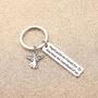 AKTAP New Driver Gift Sweet 16 Key Chain Angels Guide My Travels for They Know The Road Ahead of Me Christian Keychain Graduation Gift for Travelers