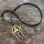 Anime Manga Gaming Jewelry Yugioh Yu-Gi-Oh! Millenium Ring illuminati Evil Eye Pewter Pendant Pewter Gold plated Boys Mens Pendant Necklace Charm Amulet Medallion for boys men Black adjustable Cord